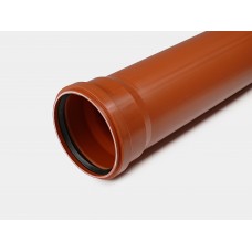 Канализационная труба Контур оранжевая полипропиленовая для наружной канализации D110 1000 мм