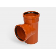 Тройник канализационный ПП 110х110 90 градусов оранжевый