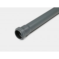 Канализационная труба Контур серая полипропиленовая для внутренней канализации D50 750 мм